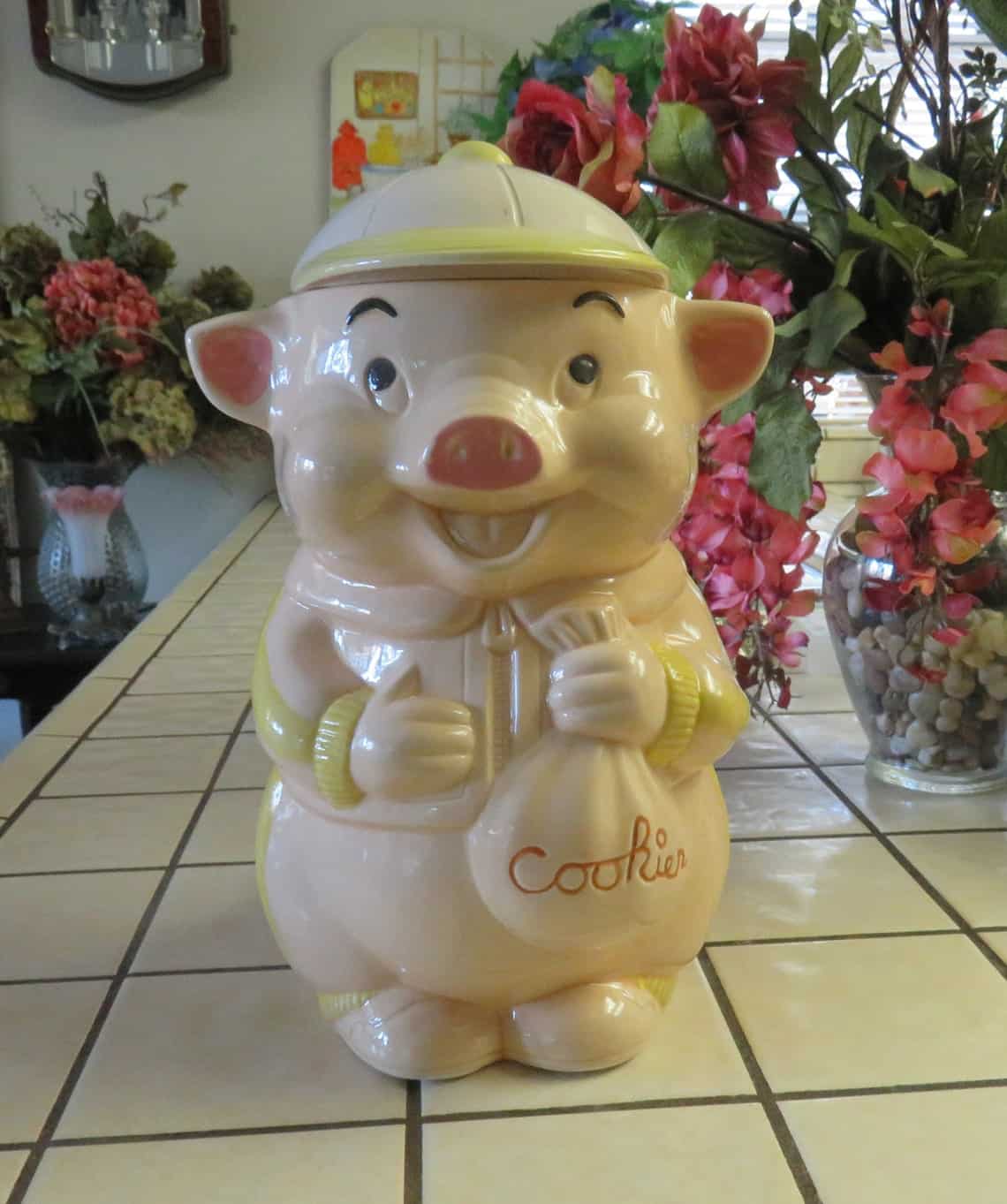 Adorable Extremely Rare Vintage Great American Co. Pig Cookie Jar