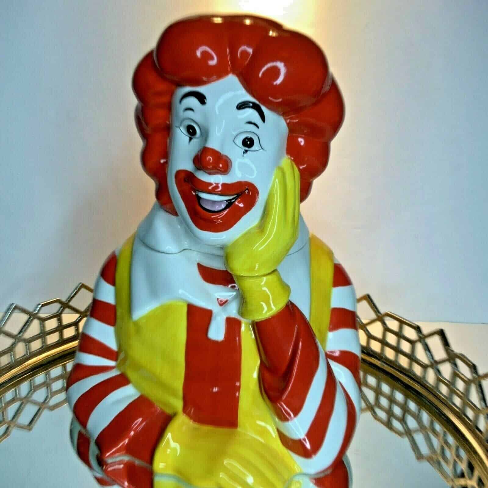 Cookie Jar McDonalds Ronald Treasure Craft 13 Tall Vintage #M25
