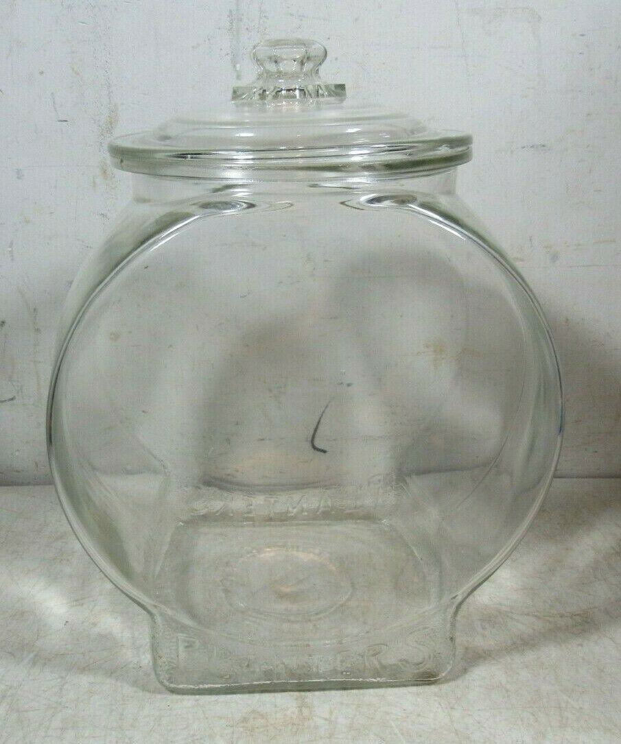 Large VintageAntique Planters Peanuts Fish Bowl Glass Jar