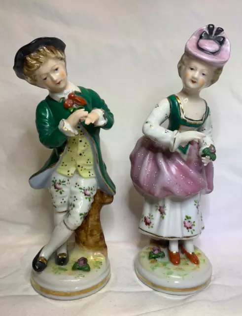 Vintage Man and Lady Occupied Japan Figurines