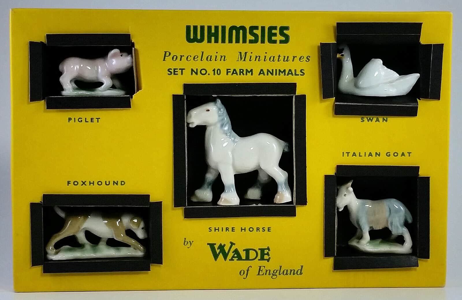 Wade Whimsies Farmyard Animals Figurines 1959