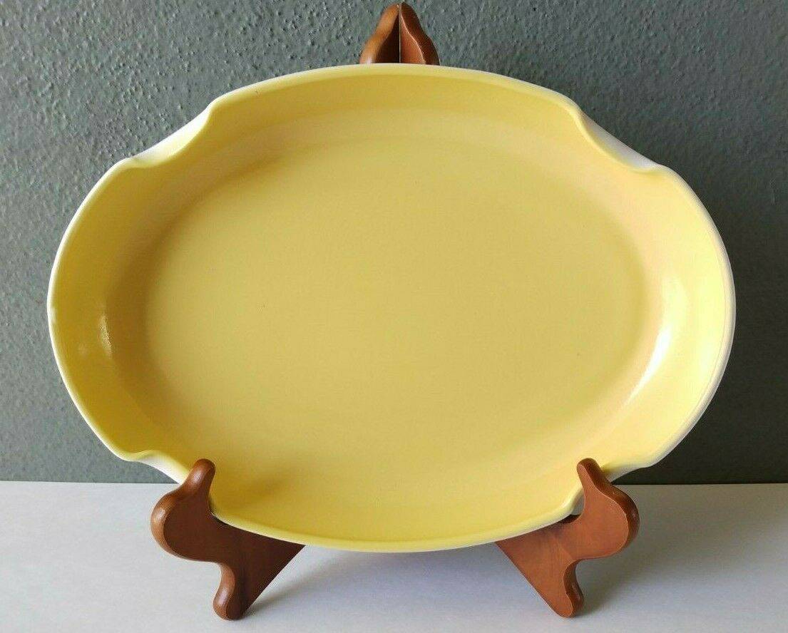 Yellow Milk Glass Shallow Bowl