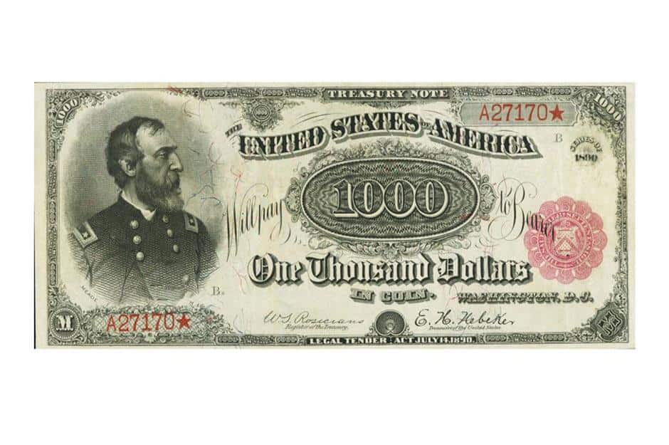 1890 Grand Watermelon $1,000 Note