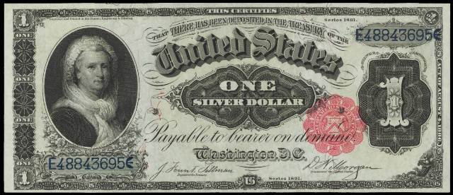 1931 $1 Martha Washington Silver Certificate