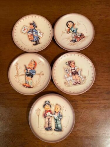 Goebel Hummel Figurines 5 Mini Plates Vintage Retro Rare FS Japan