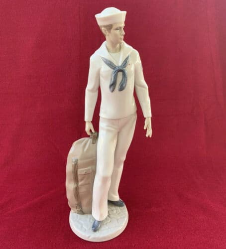Vintage Lladro Sailor Figurine 6654 On Shore Leave Excellent