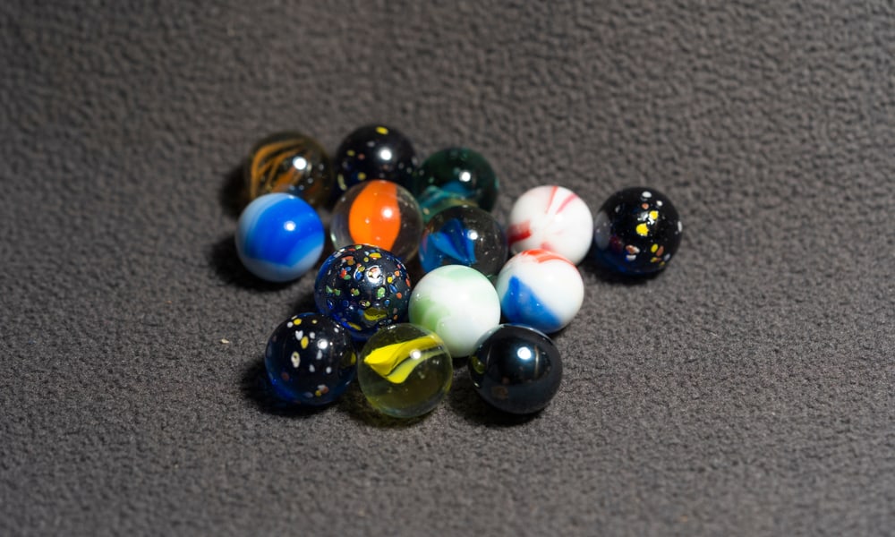 Unique Rare and Special Selected 40 Pcs Glass Marbles For Exclusive Collection 