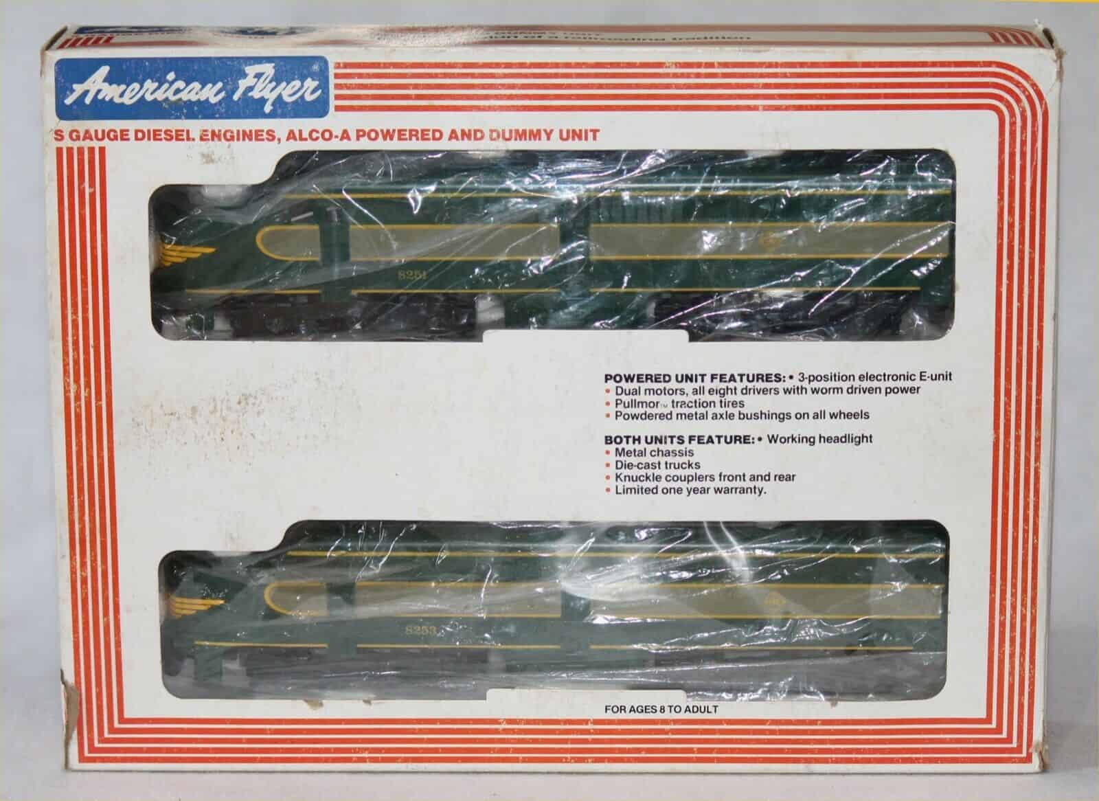 American Flyer Erie Complete Set ALCO A A B & 4 cars