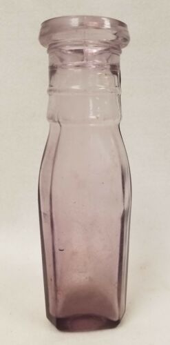 Antique Amethyst Color Pickle Neck Bottle