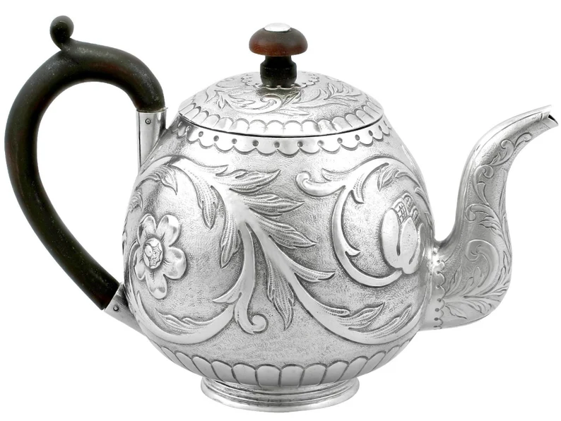 Antique Dutch Silver Bachelor Teapot