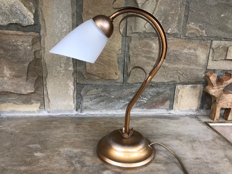 Antique Lamp, Metal Lamp, Flower Lamp, Table Lamp, Night Lamp