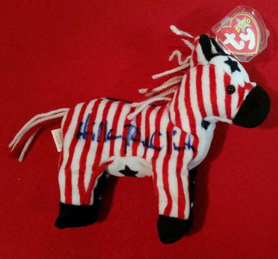 Autographed Democratic 'Lefty' Beanie Baby