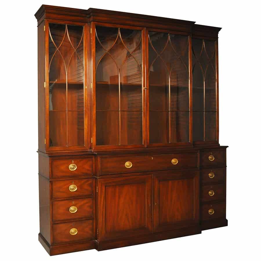 Breakfront china cabinet