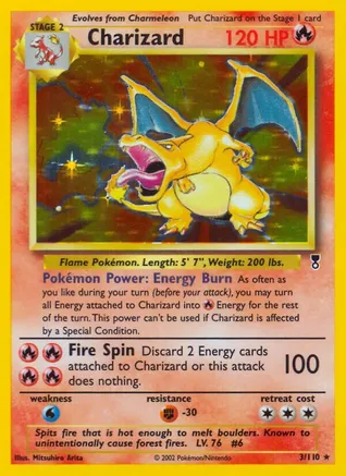 Charizard 3110 Holo Stage 2 Fire