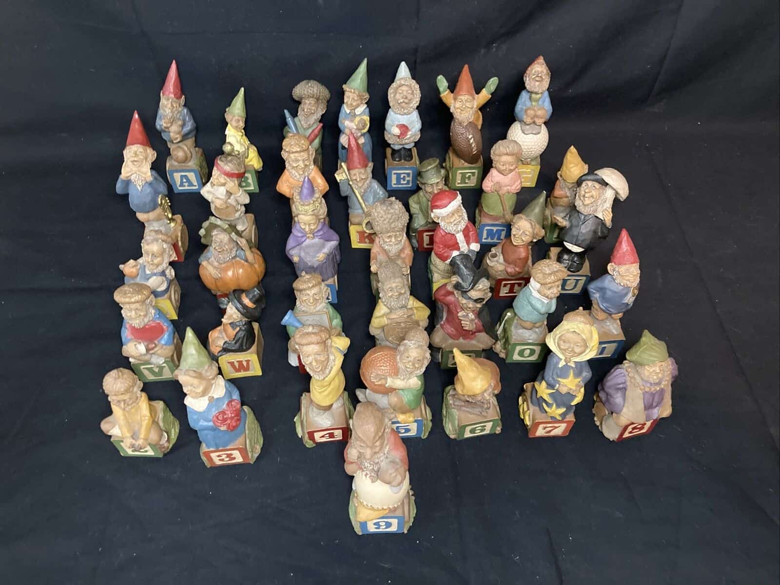 Complete Set Of Tom Clark Alphabet & Numeral Gnomes Some Signed