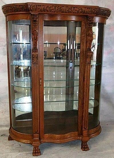 Curved glass (bow-front) china cabinets