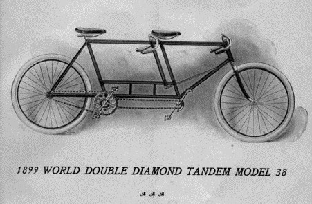 Double Diamond tandem Schwinn bike