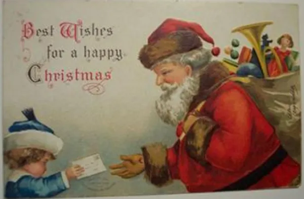 Ellen Clapsaddle Signed Christmas Postcard