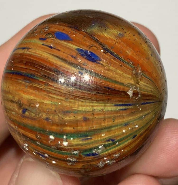 German spotty marble with heavy mica