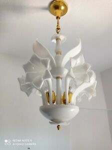 Hand Blow Calla Lily Chandelier