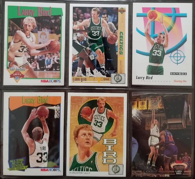 Larry Bird Rare VTG (Lot of 6) NBA Legend MVP Hall of Fame Celtics