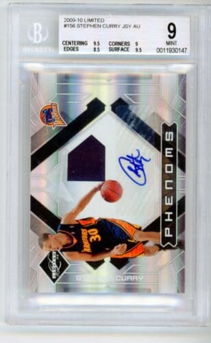 Limited Stephen Curry Rookie Patch Auto 299 BGS 910 RPA RC