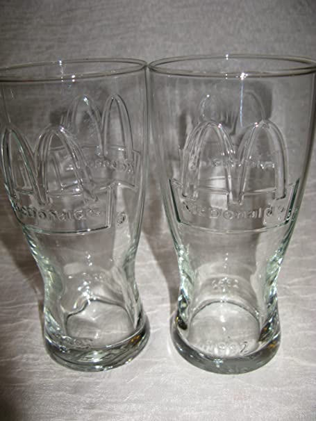 McDonald's Embossed Glasses, McDonald's 1992 Glasses