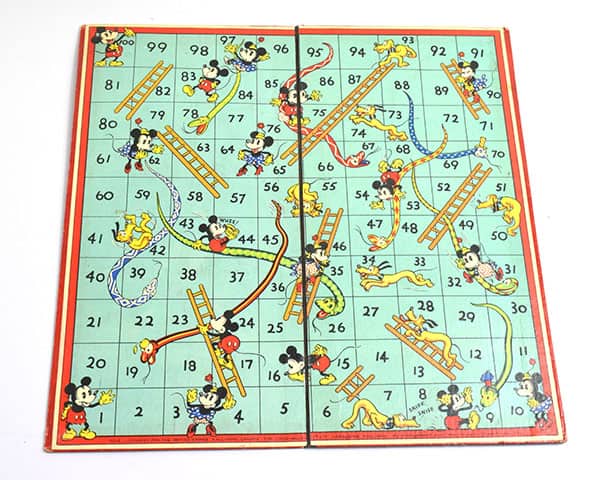 Mickey Mouse snakes and ladders