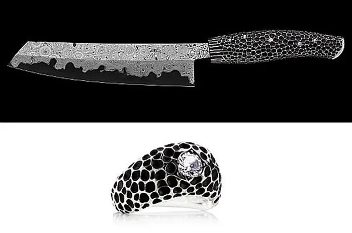 Nesmuk diamond-studded knife