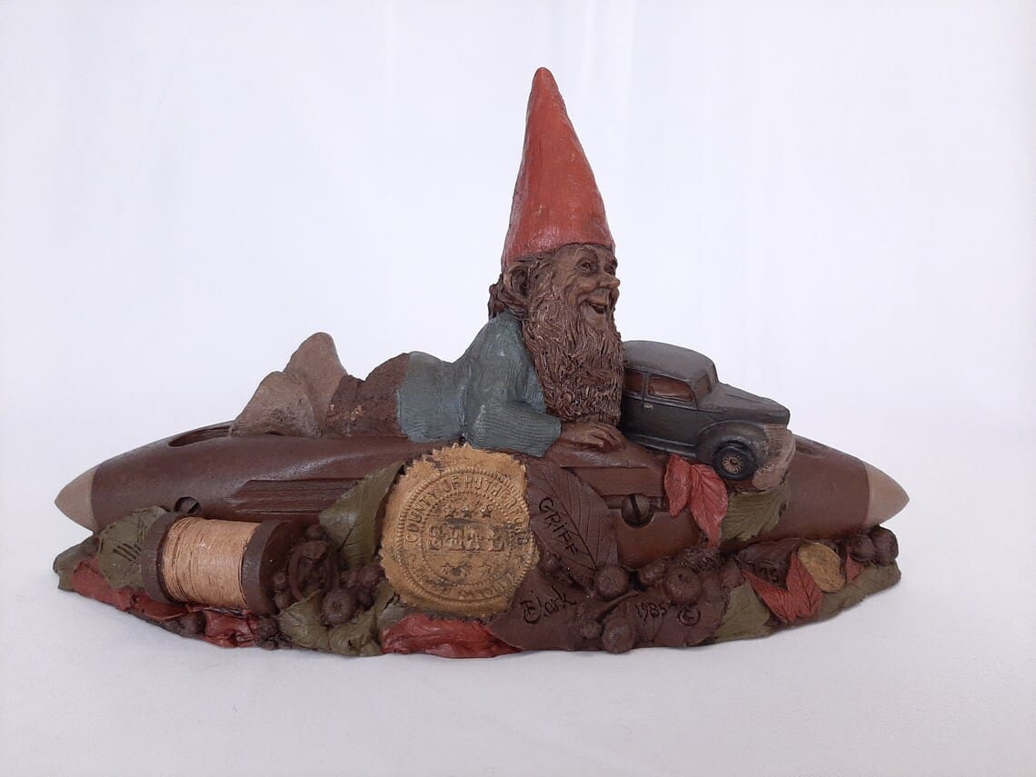 Tom Clark Gnome Figurine “Griff” 1985 Cairn Studio Vintage Collectible
