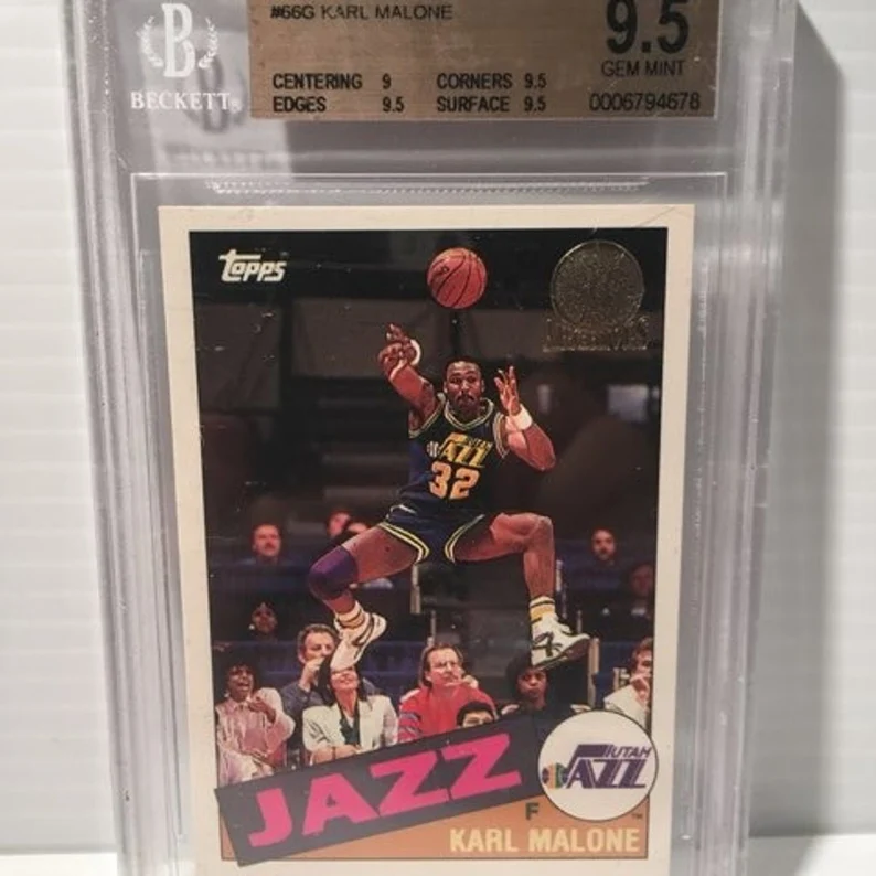 Topps Archives Gold Jazz Basketball Card Karl Malone