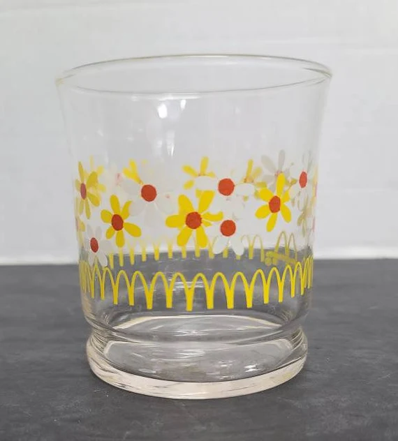 Vintage McDonalds Daisy juice glasses
