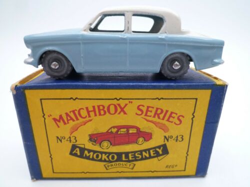 Vintage Moko Lesney No.43a Hillman Minx In Original Box
