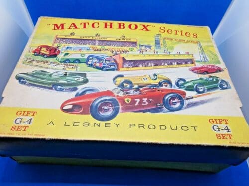 Vintage Rare Matchbox Lesney Regular Wheels G4 Grand Prix Gift Set