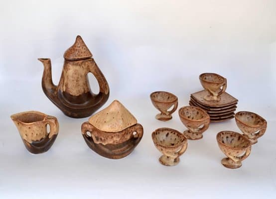 antique ceramic tableware