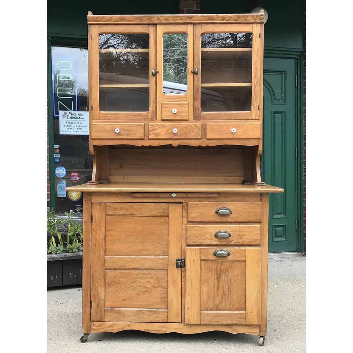 antique hossier cabinet