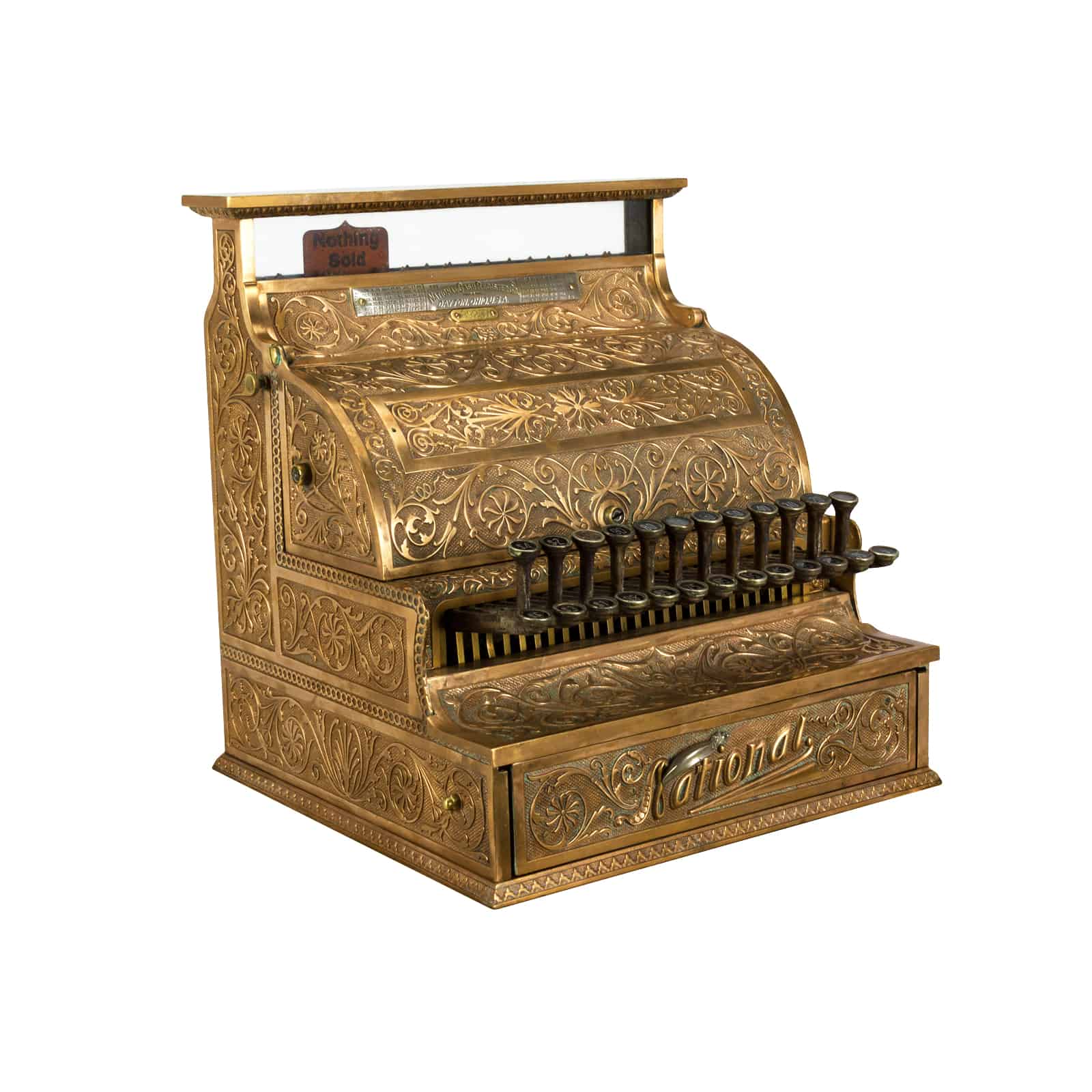 brass cash register