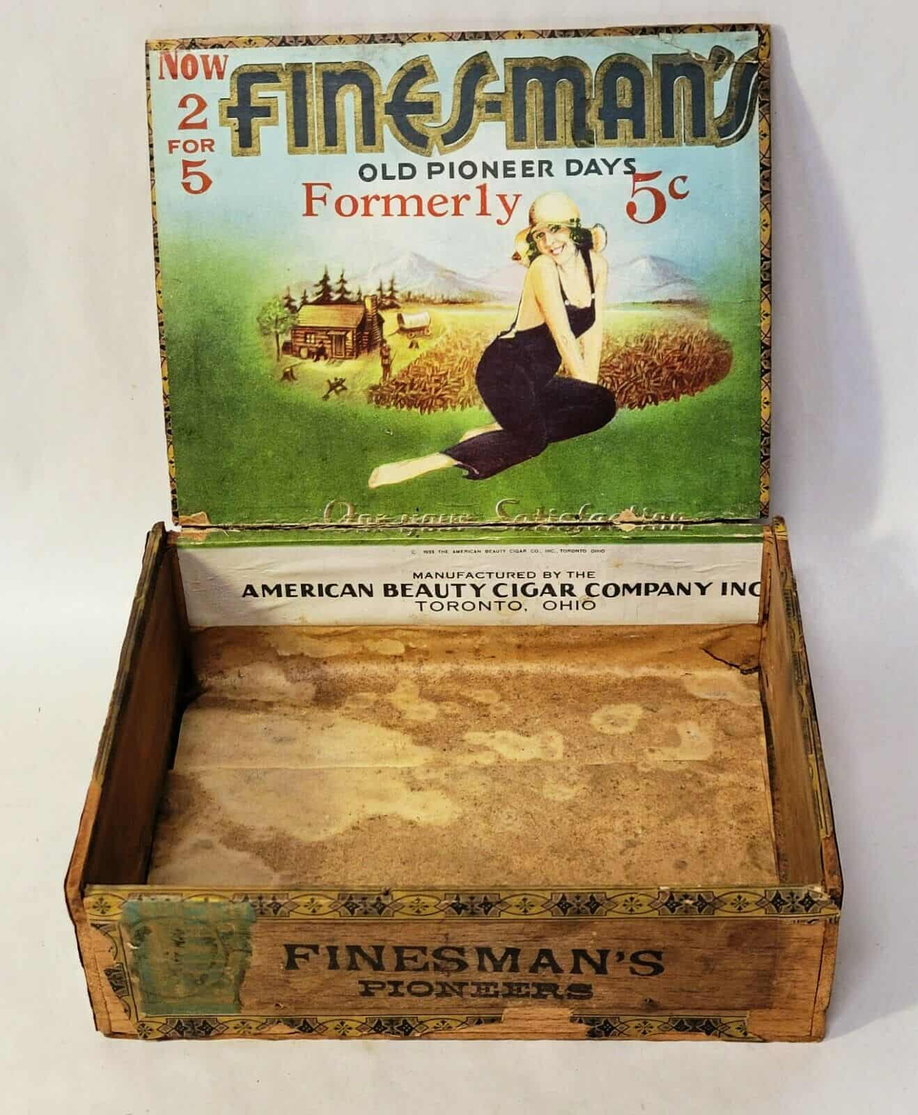 1920s Flapper girl cigar box
