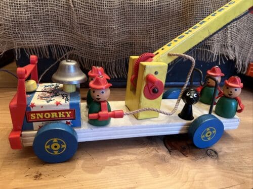 1960 Little People #168 Snorky Fire Engine Set