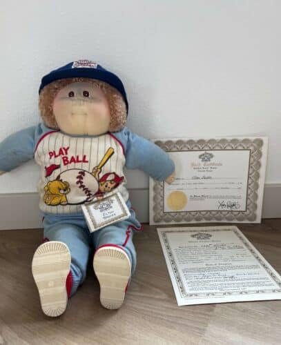 1985 Signed Baseball Cabbage Patch Doll