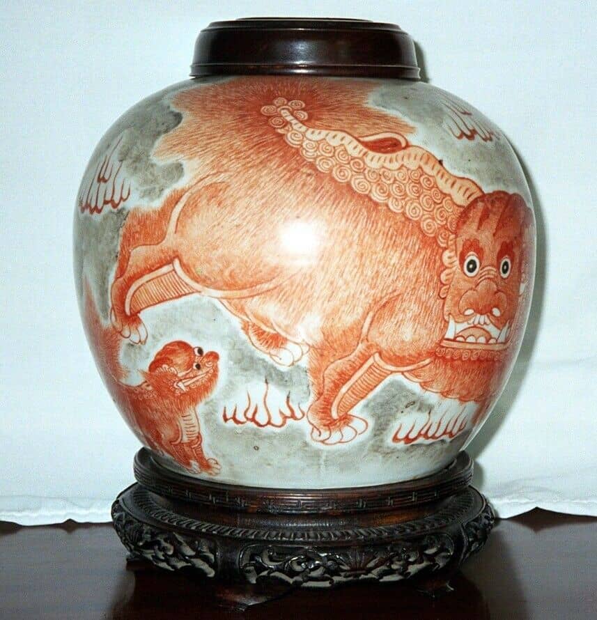 19th Century Ginger Jar with Pixiu characters