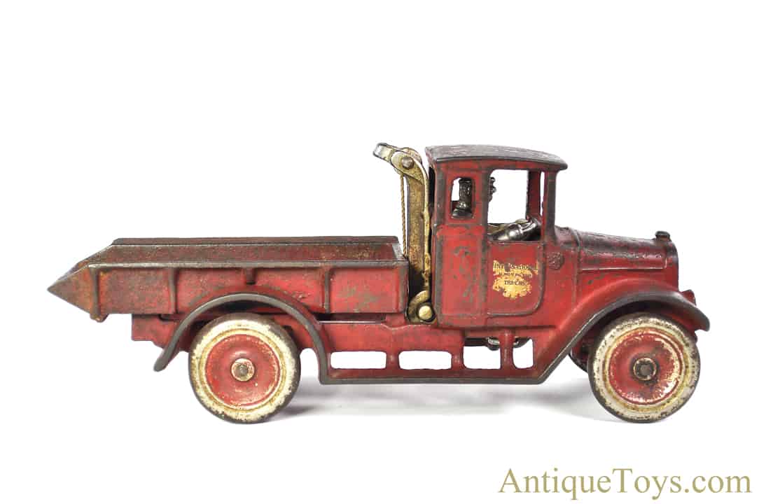 Arcade Cast Iron #211-R Red Baby International Harvester Dump Truck