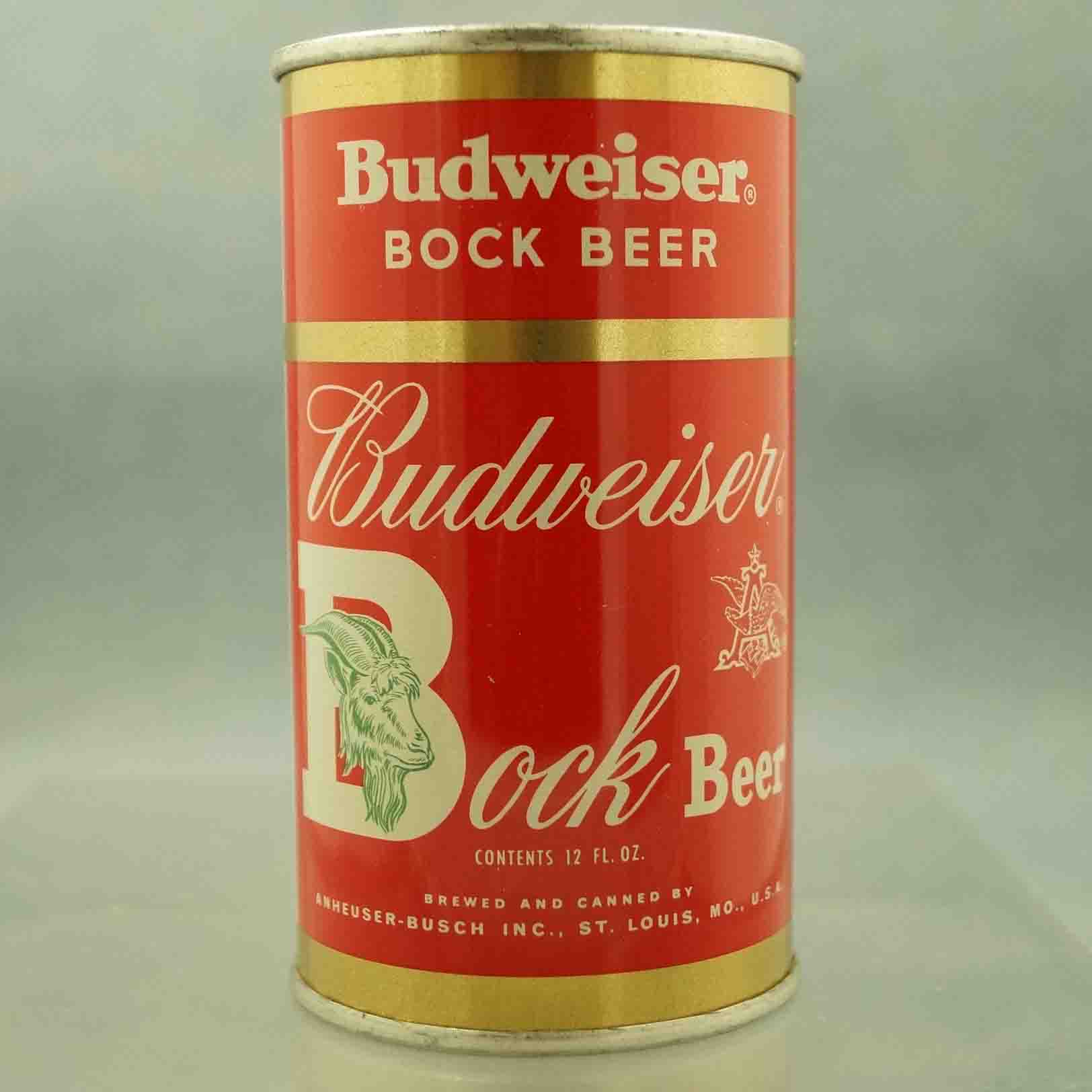 Budweiser Bock Beer Flat Top Beer Can