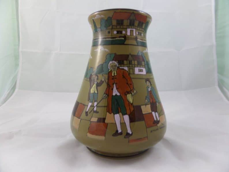 Buffalo china Deldare ware vase