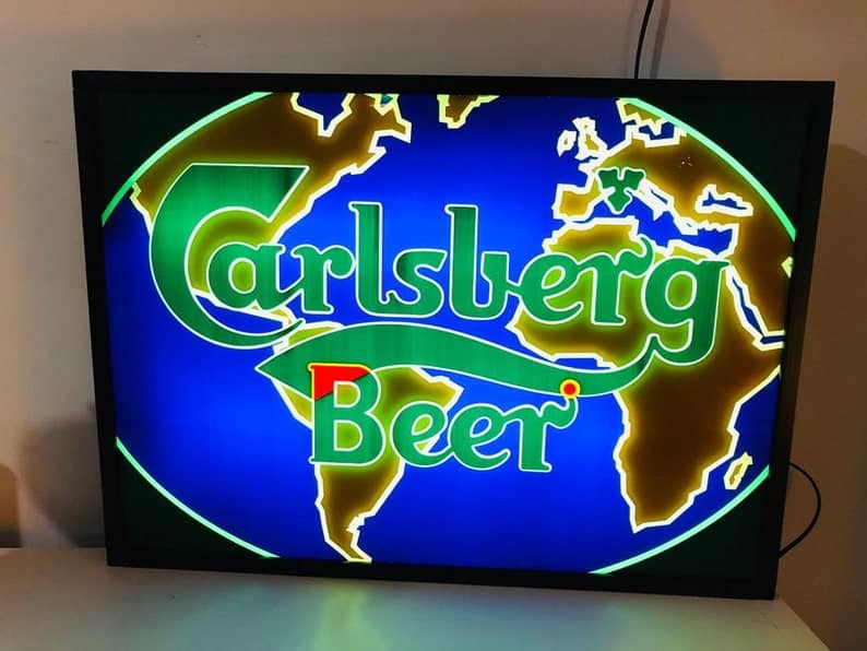Carlsberg beer neon sign