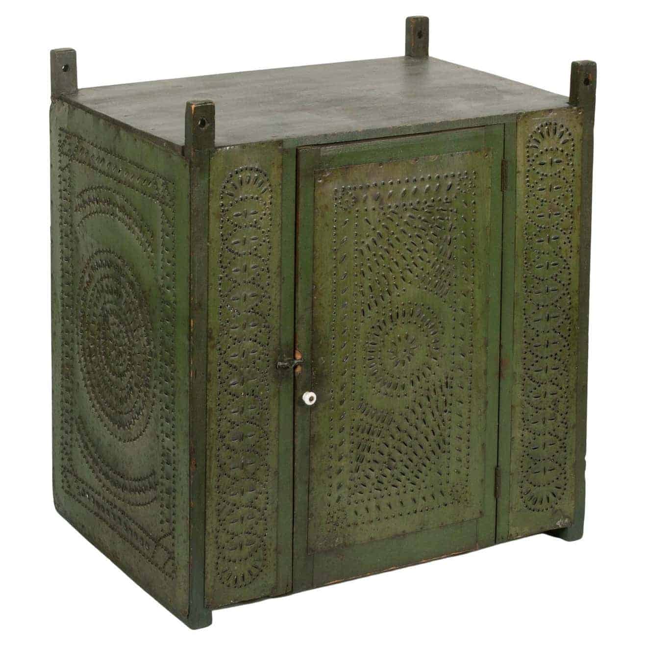 Green hanging pie safe from 1850 to 1880