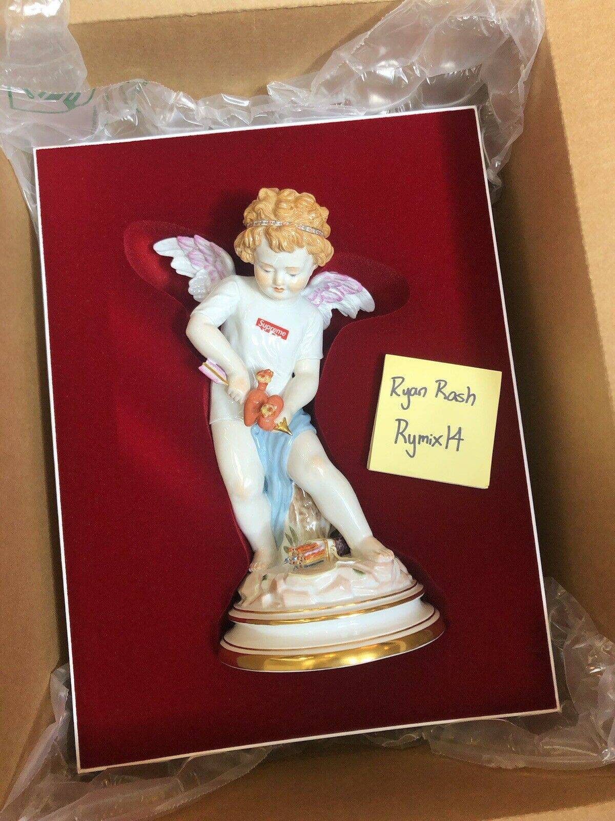 Hand-Painted Meissen Porcelain Cupid
