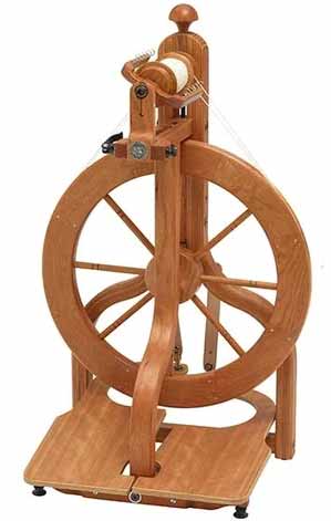 Irish castle spinning wheel