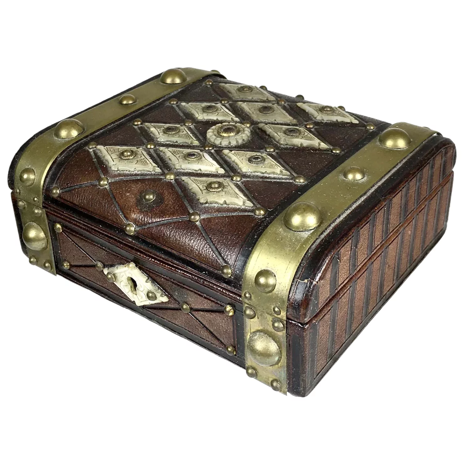 Leather jewelry boxes
