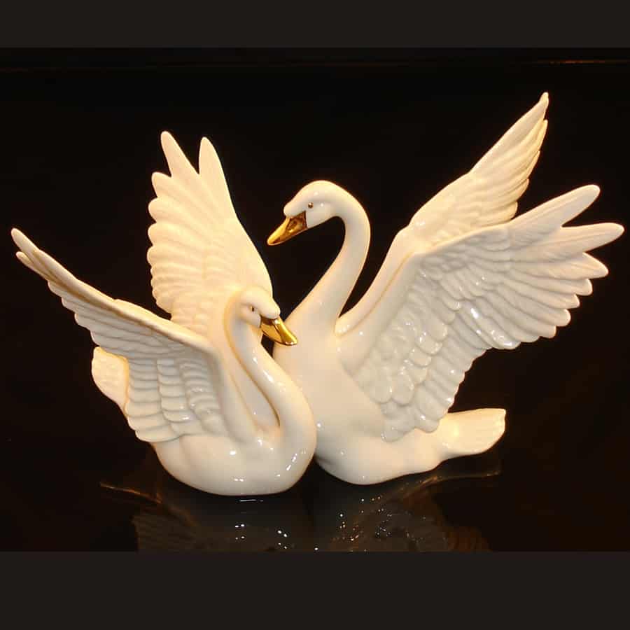 Lenox’s Swan Figurines
